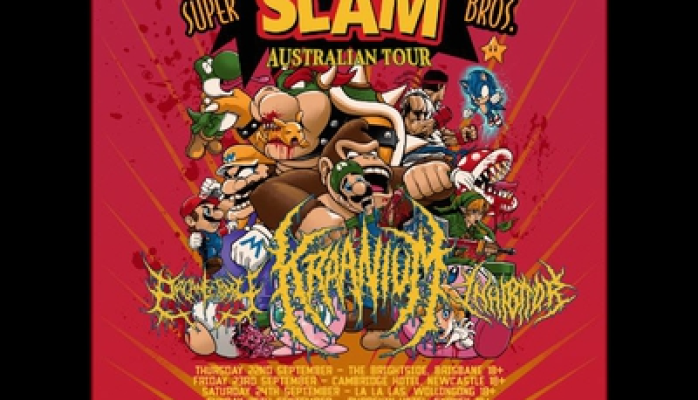 Super Slam Bros Australian Tour w/ Kraanium (Norway) Organectomy (NZ) & Inhibitor